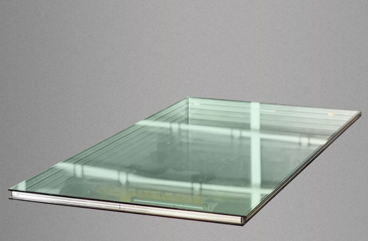 Insulated double pane glass